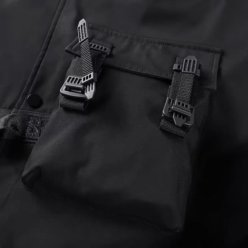 アシンメトリーデザイン戦術ジャケット ミリタリージャケット 