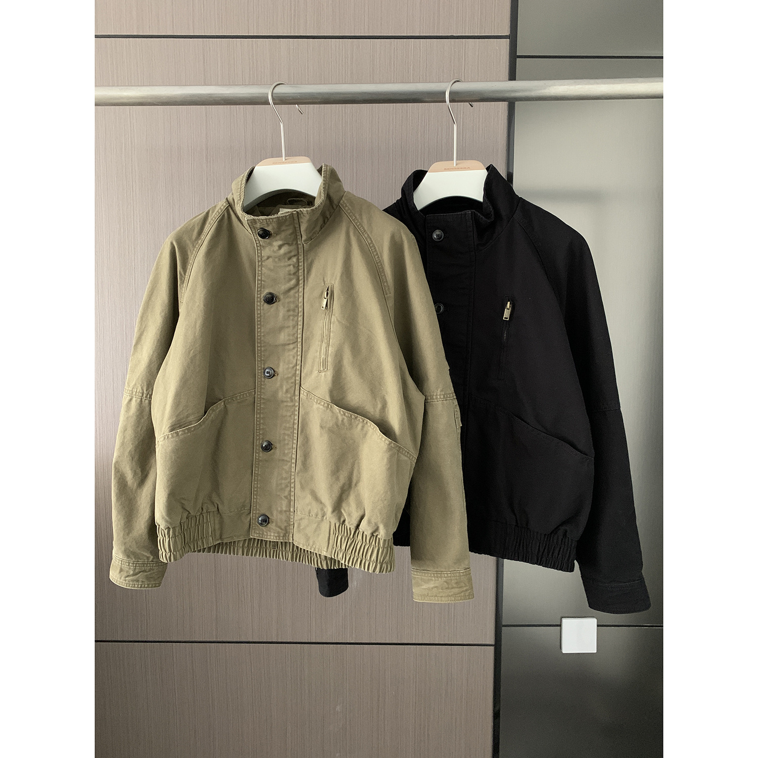立体ポケット付き ミリタリーブルゾン ミリタリージャケット 