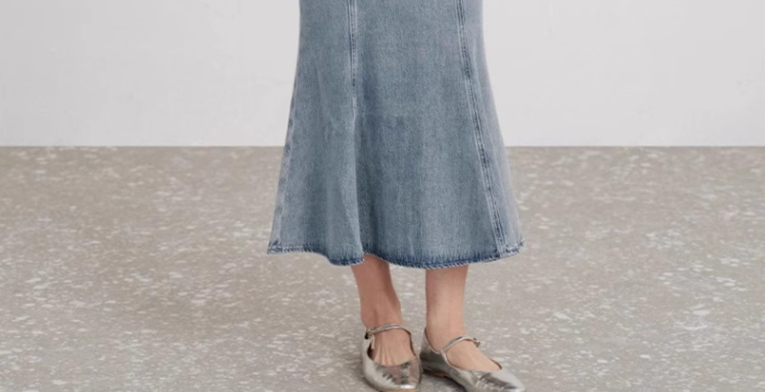 タイトスカート デニム素材マーメイドシルエットタイトスカート