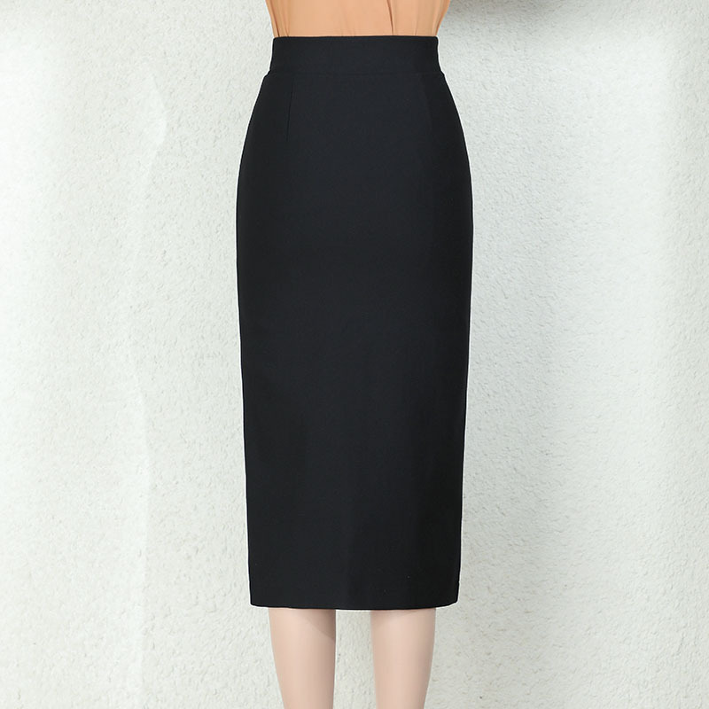 タイトスカート サイドスリット入り上品タイトロングスカート