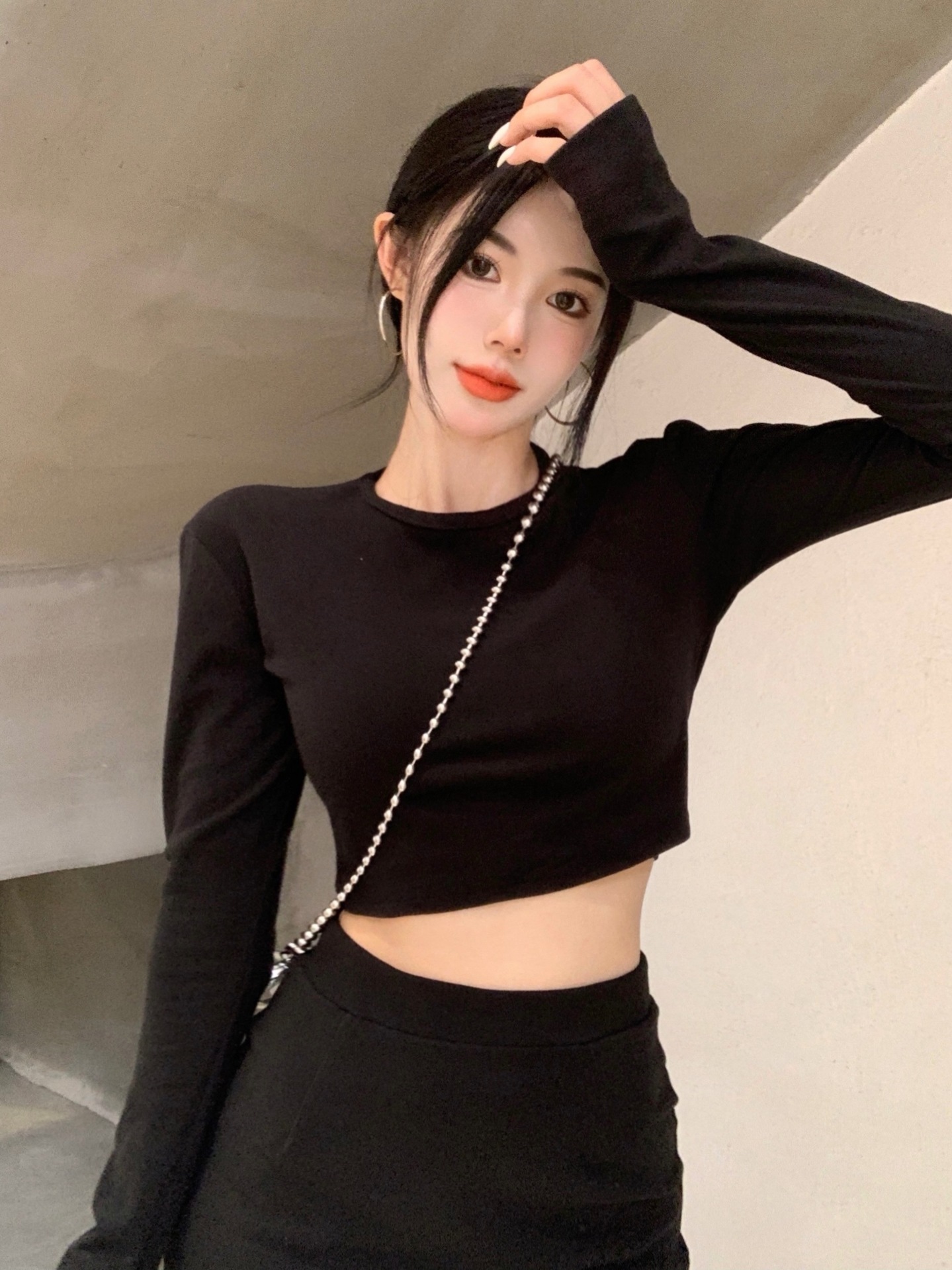 タイトスカート 体型カバーハイウエストタイトスカートロング丈