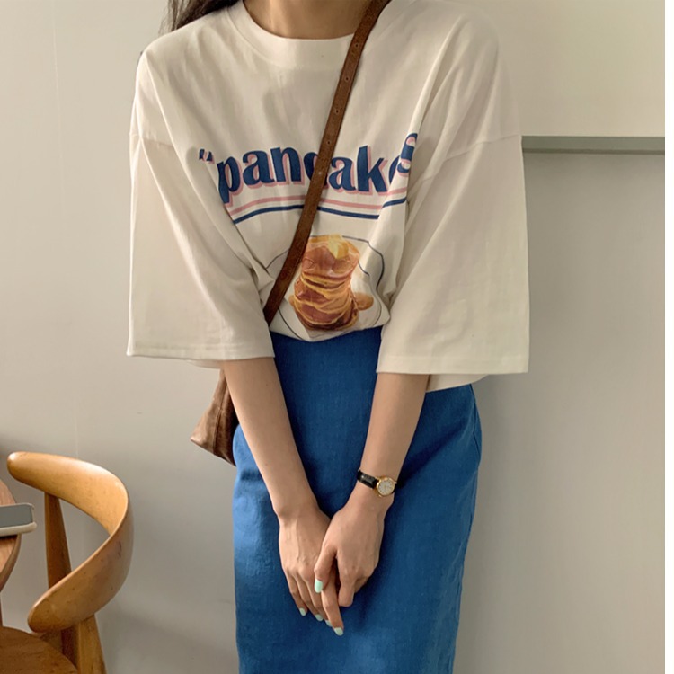 タイトスカート サイドスリット入りデニム風タイトスカートロング丈