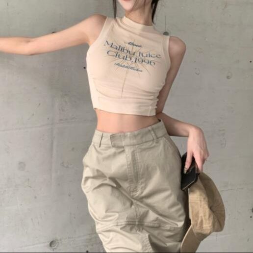 ハイウエストロングタイトスカート サイドスリット入り