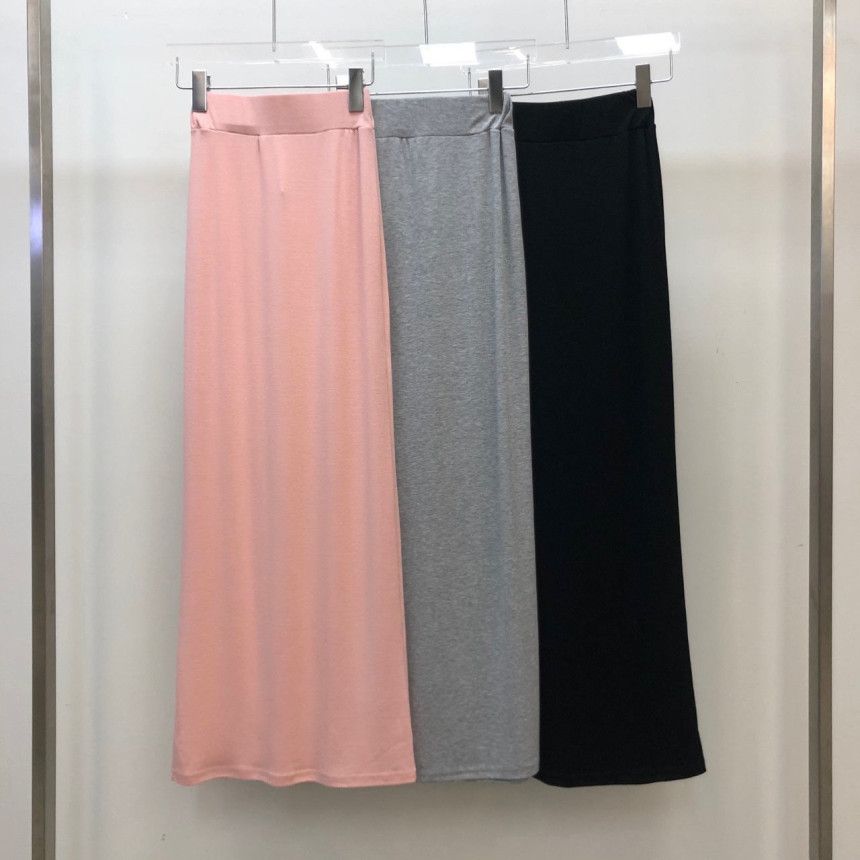 タイトスカート 美脚効果抜群ストレッチ素材マキシ丈タイトスカート