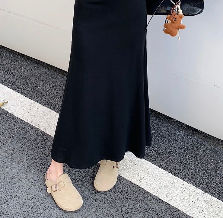 タイトスカート 体型美人見えタイトスカートロング丈