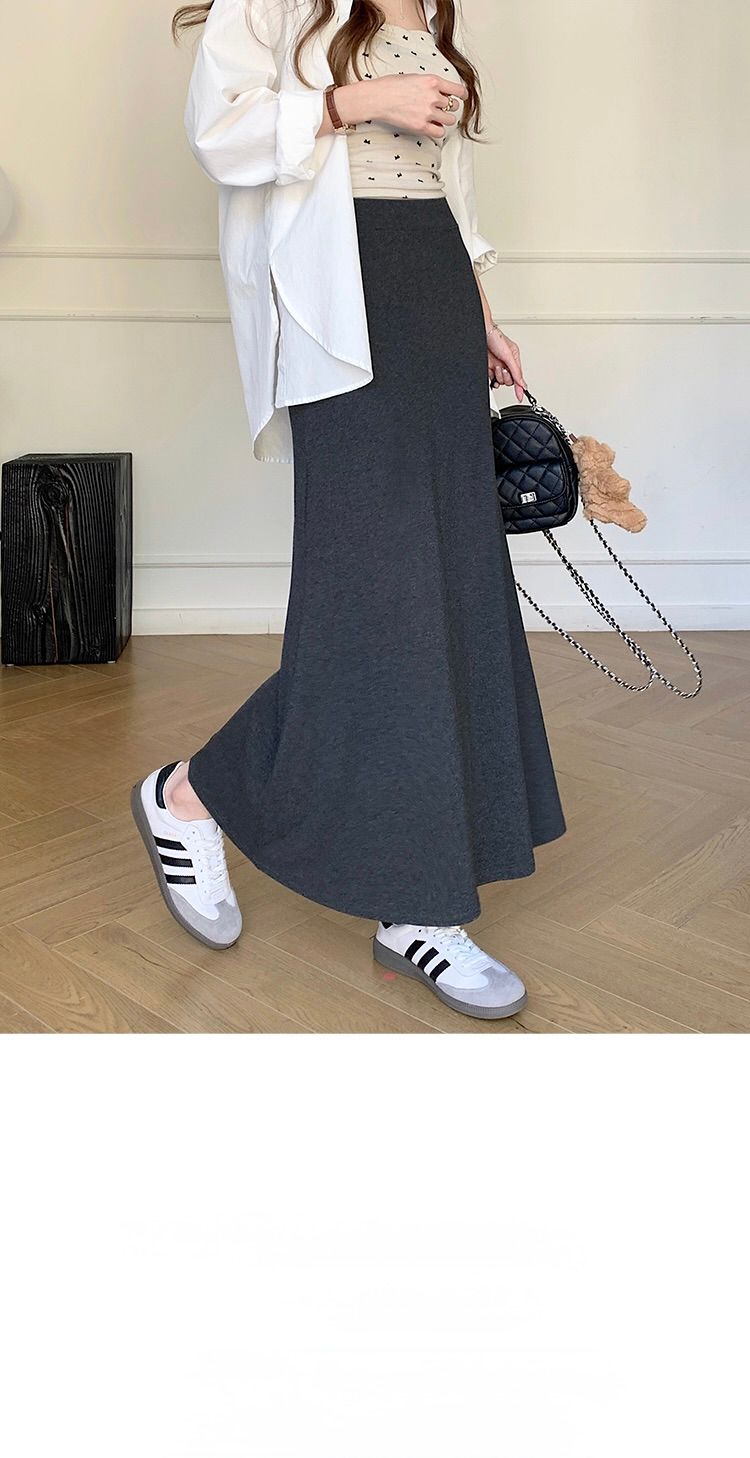 タイトスカート 体型美人見えタイトスカートロング丈