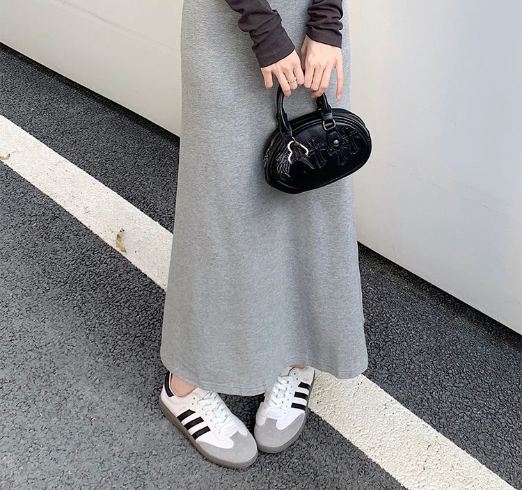 タイトスカート 体型美人見えタイトスカートロング丈