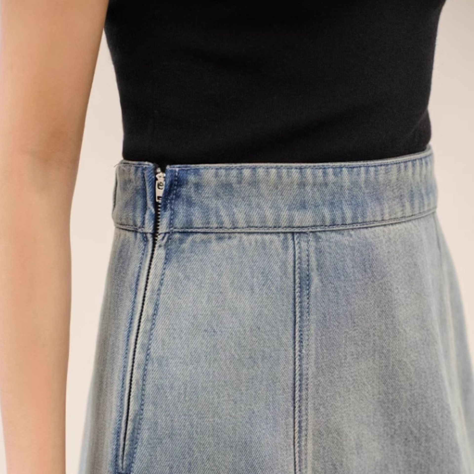 タイトスカート デニム素材マーメイドシルエットタイトスカート