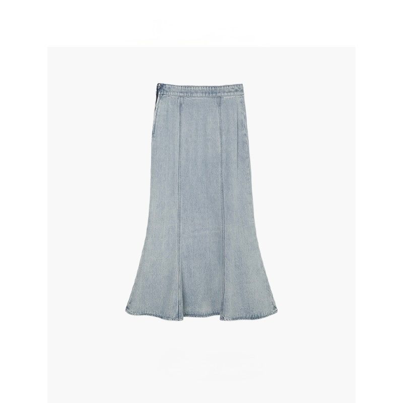 タイトスカート デニム素材マーメイドシルエットタイトスカート