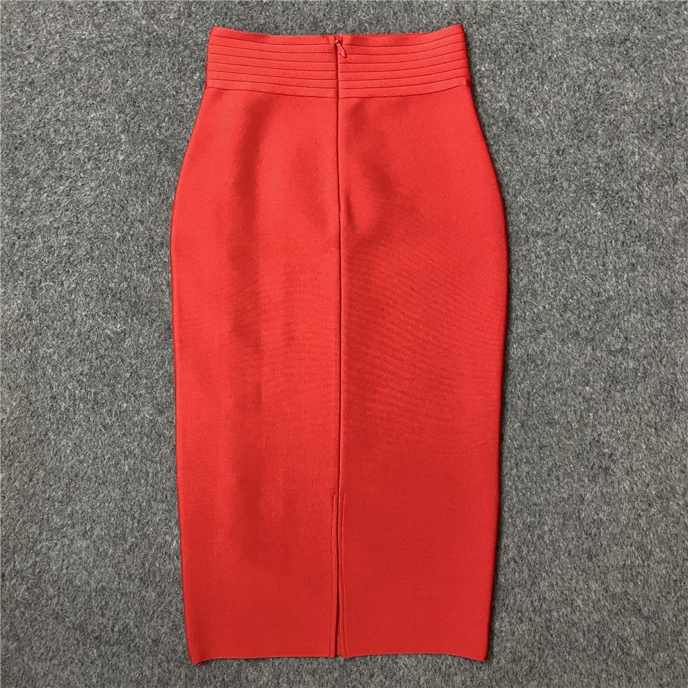 タイトスカート 装飾高腰ぴったりロング丈スカート