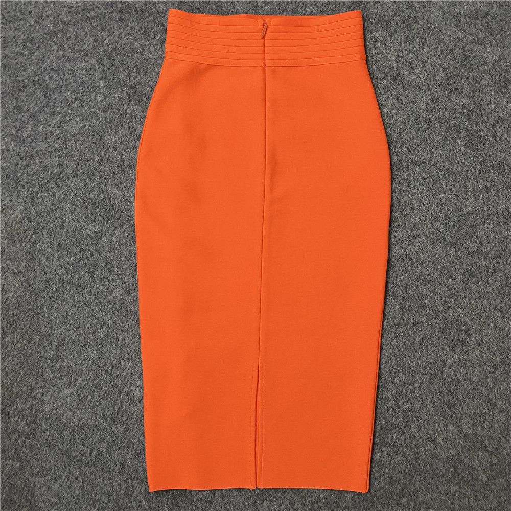 タイトスカート 装飾高腰ぴったりロング丈スカート