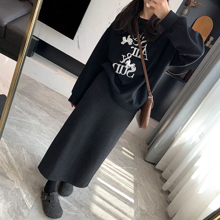 タイトスカート 大人上品な体型カバー美脚タイトスカート