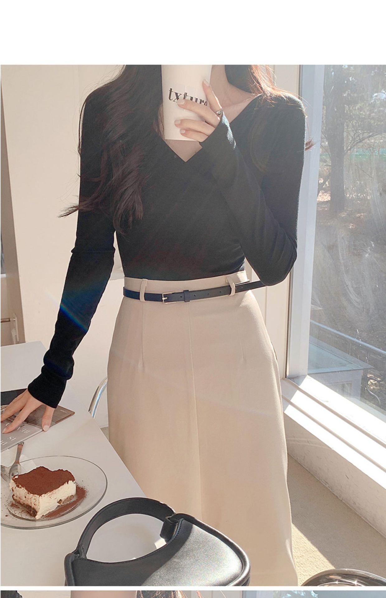 タイトスカート 上品な大人スタイル美脚見せタイトスカート