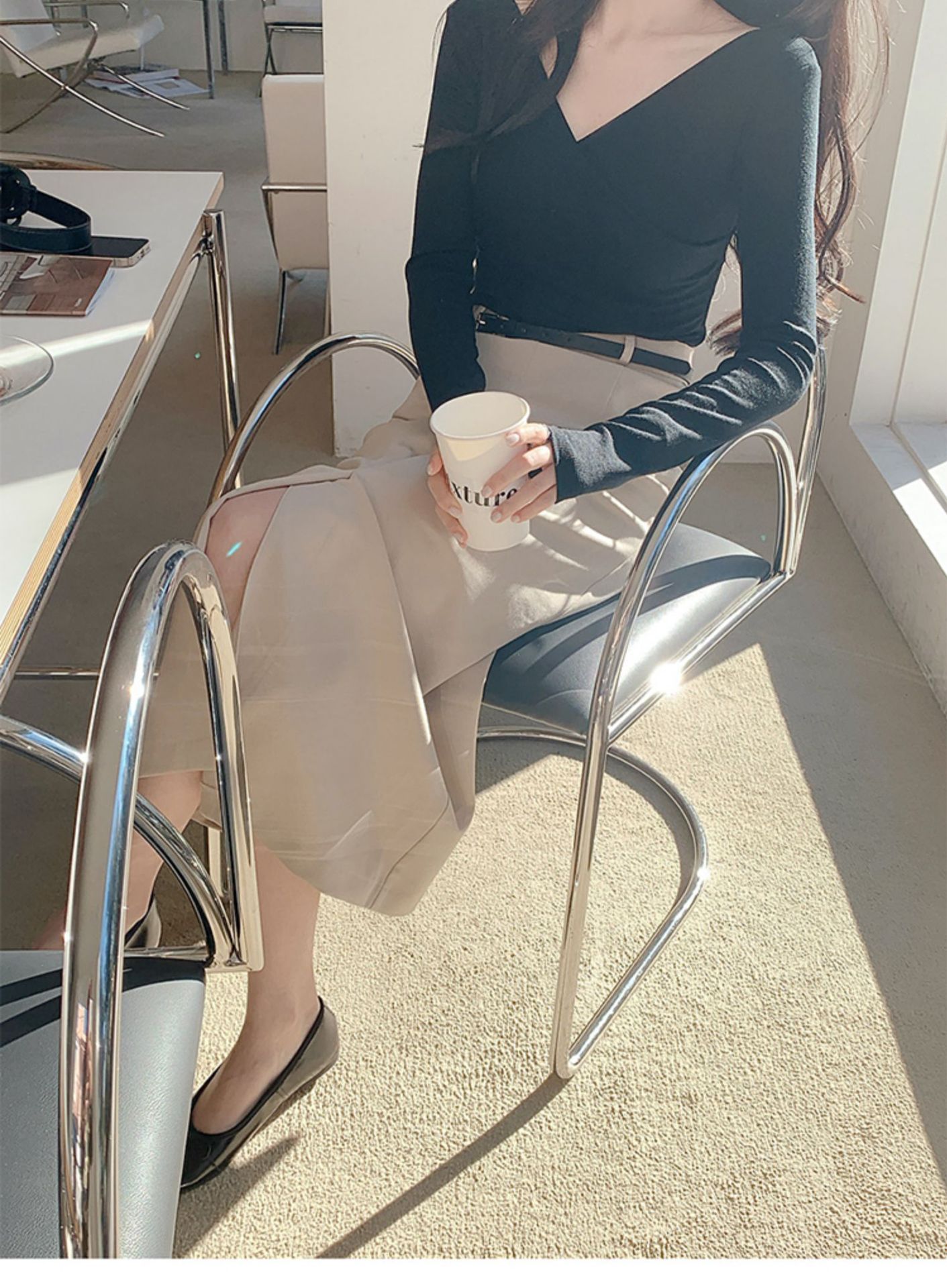 タイトスカート 上品な大人スタイル美脚見せタイトスカート