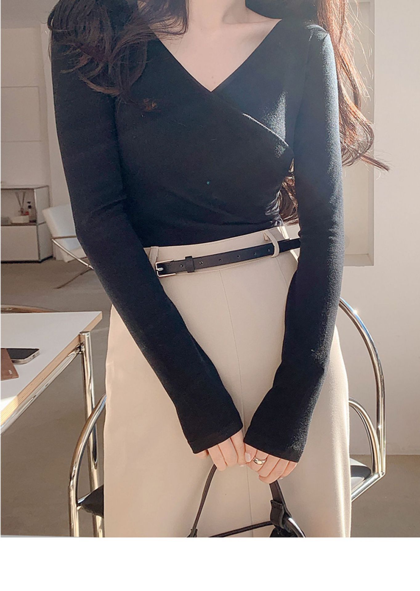 タイトスカート 上品な大人スタイル美脚見せタイトスカート