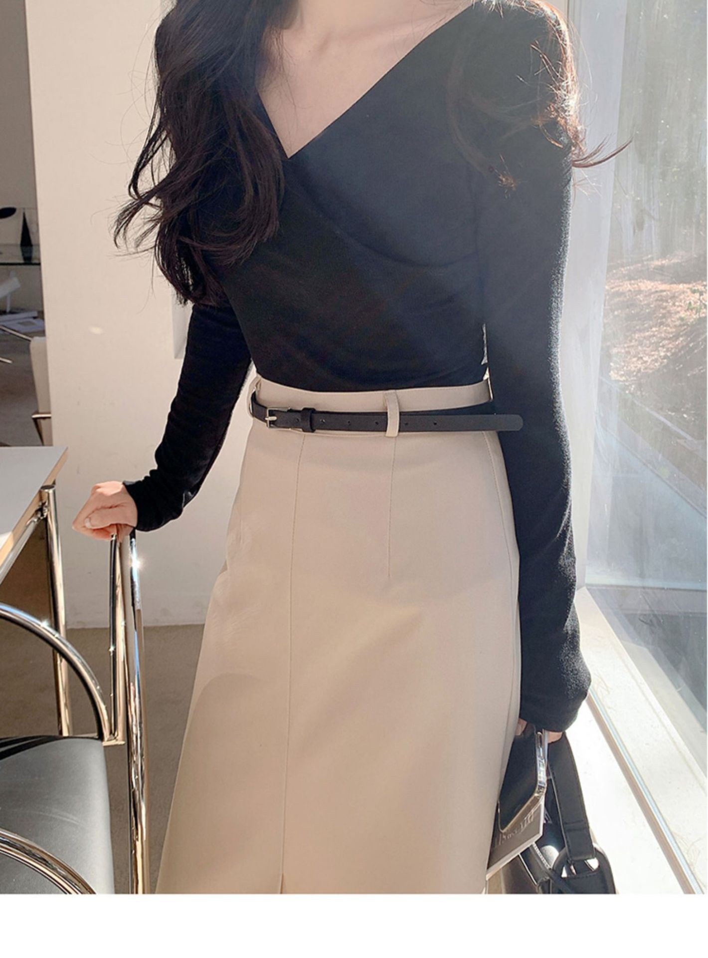 タイトスカート 上品な大人スタイル美脚見せタイトスカート