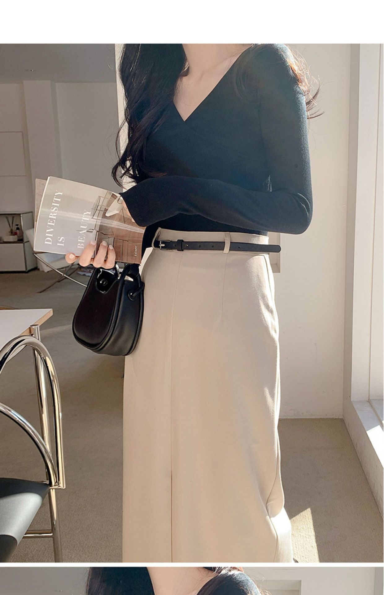 タイトスカート 上品な大人スタイル美脚見せタイトスカート