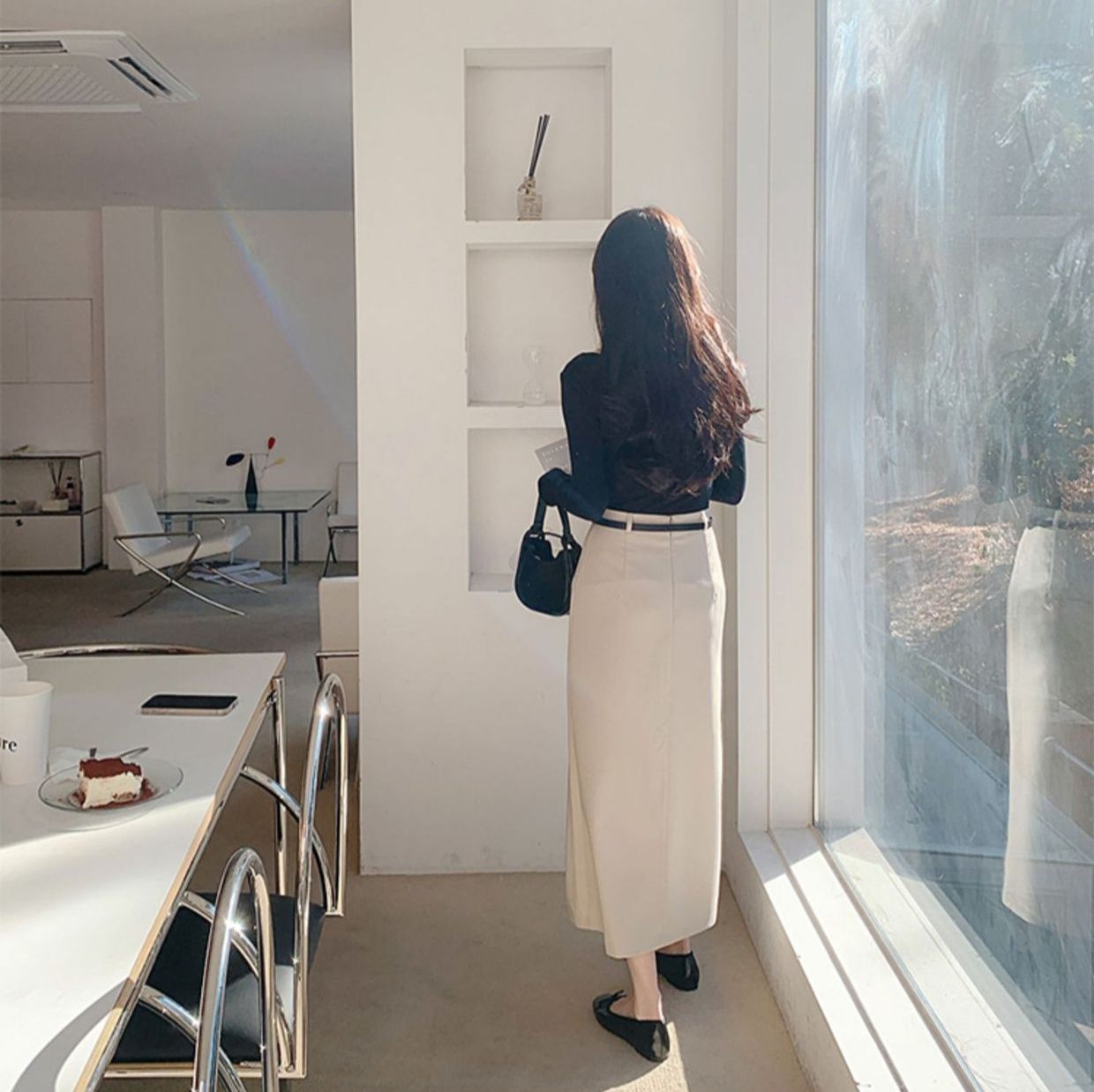 タイトスカート 上品な大人スタイル美脚見せタイトスカート