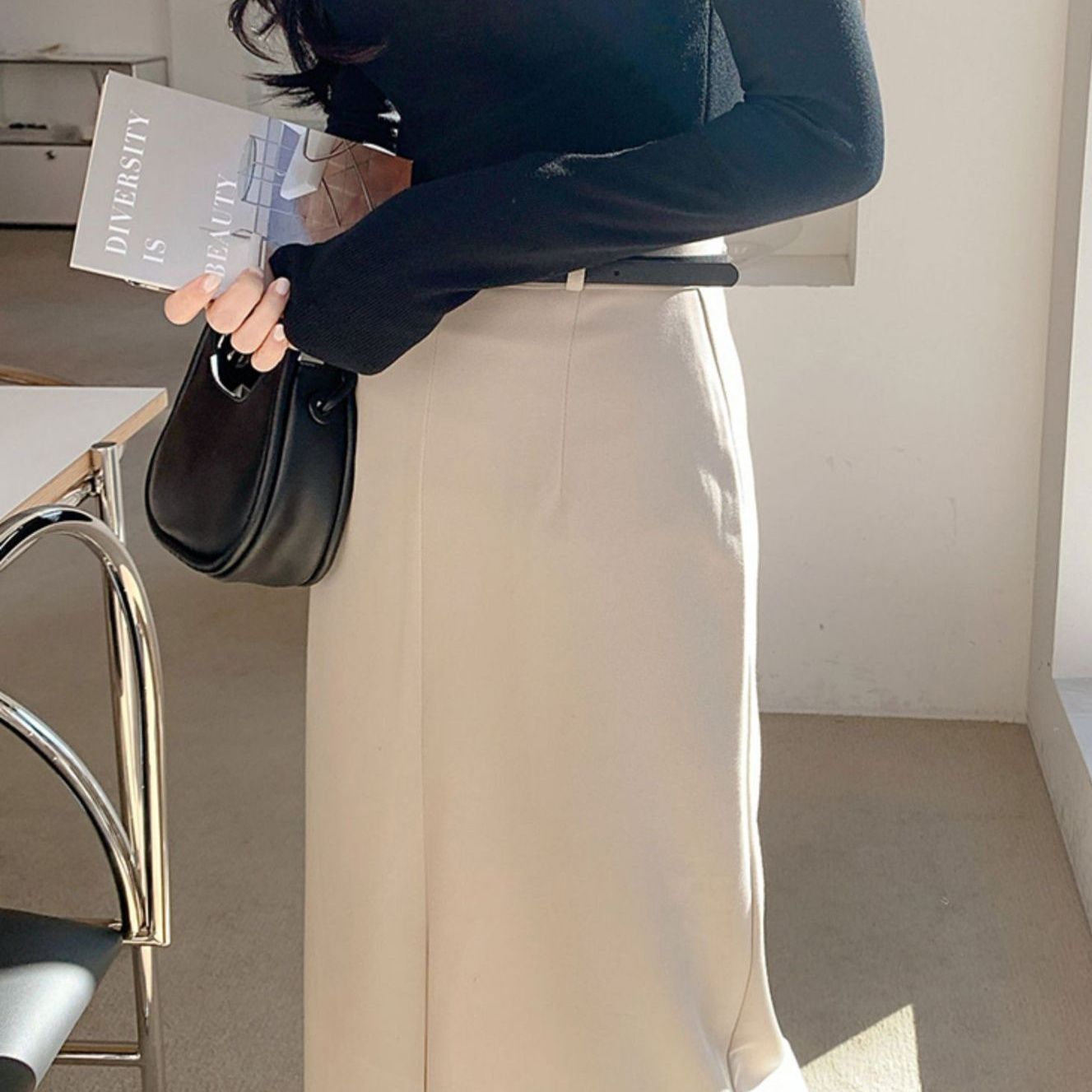 タイトスカート 上品な大人スタイル美脚見せタイトスカート