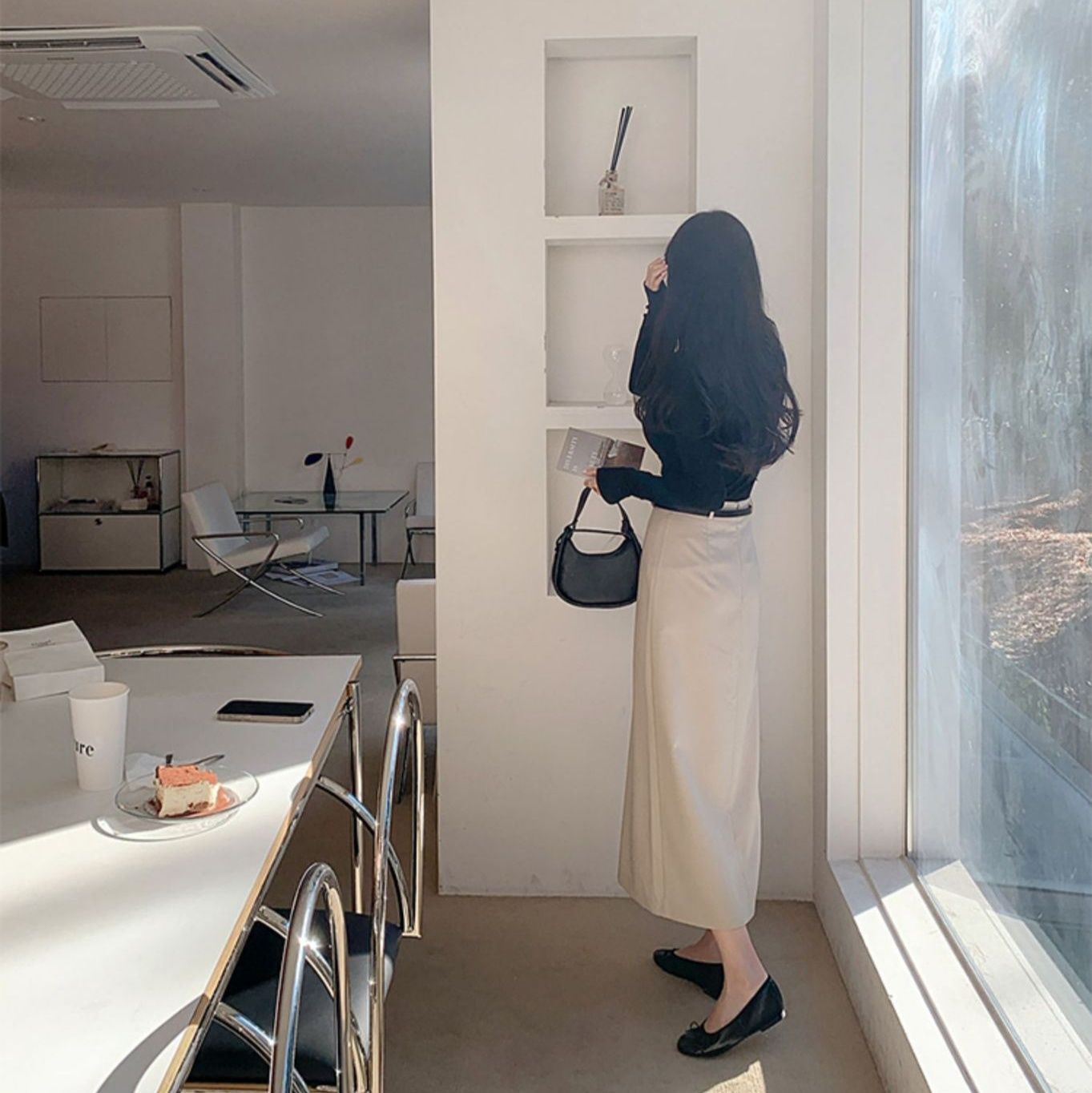 タイトスカート 上品な大人スタイル美脚見せタイトスカート