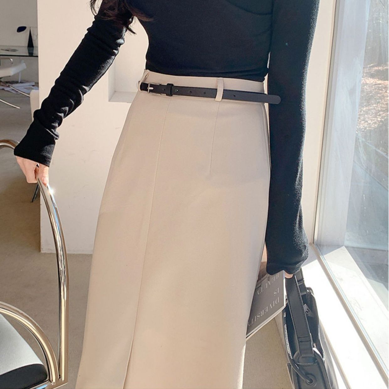 タイトスカート 上品な大人スタイル美脚見せタイトスカート