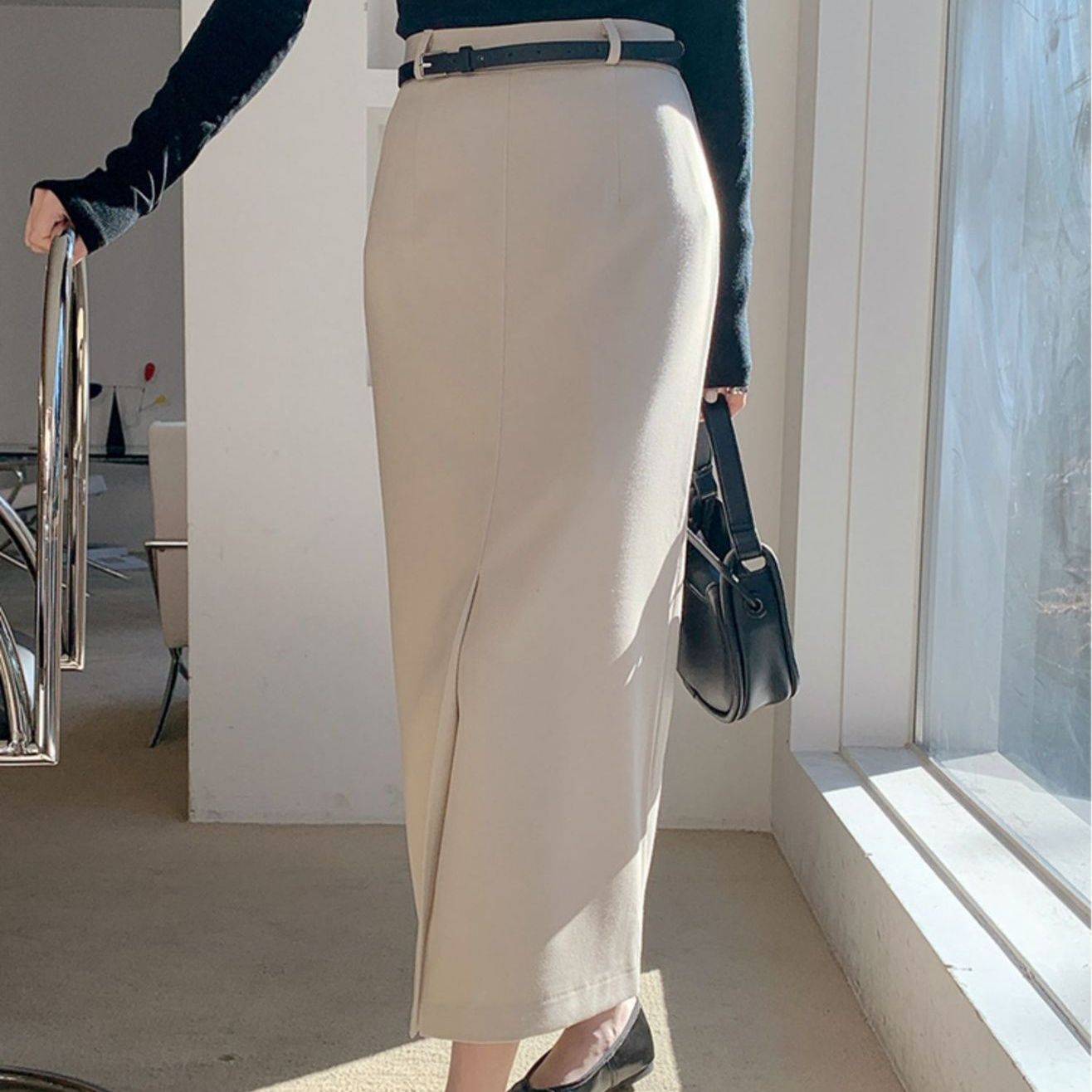 タイトスカート 上品な大人スタイル美脚見せタイトスカート