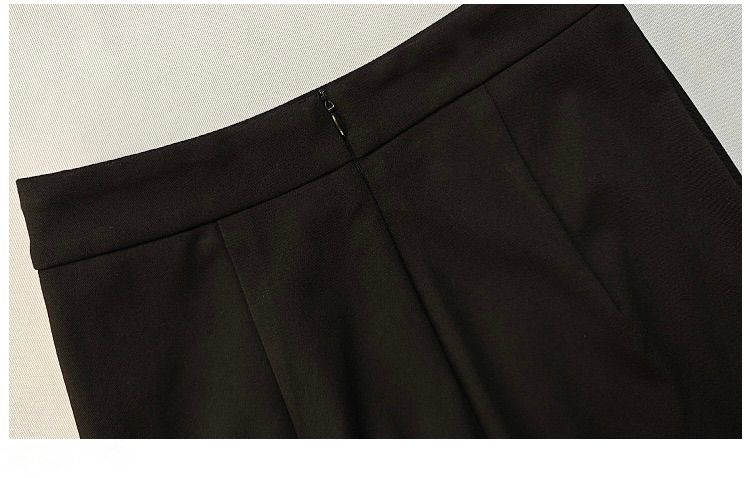 タイトスカート ハイウエスト切り替えサイドスリット入りタイトスカート