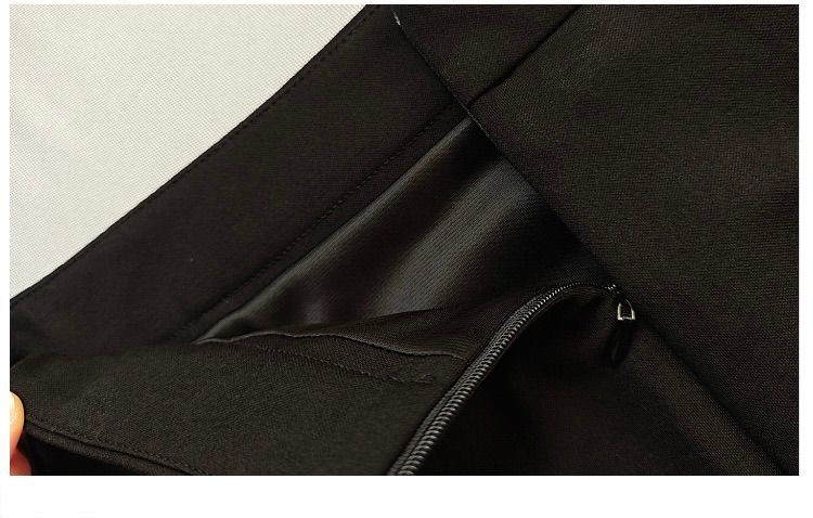 タイトスカート ハイウエスト切り替えサイドスリット入りタイトスカート