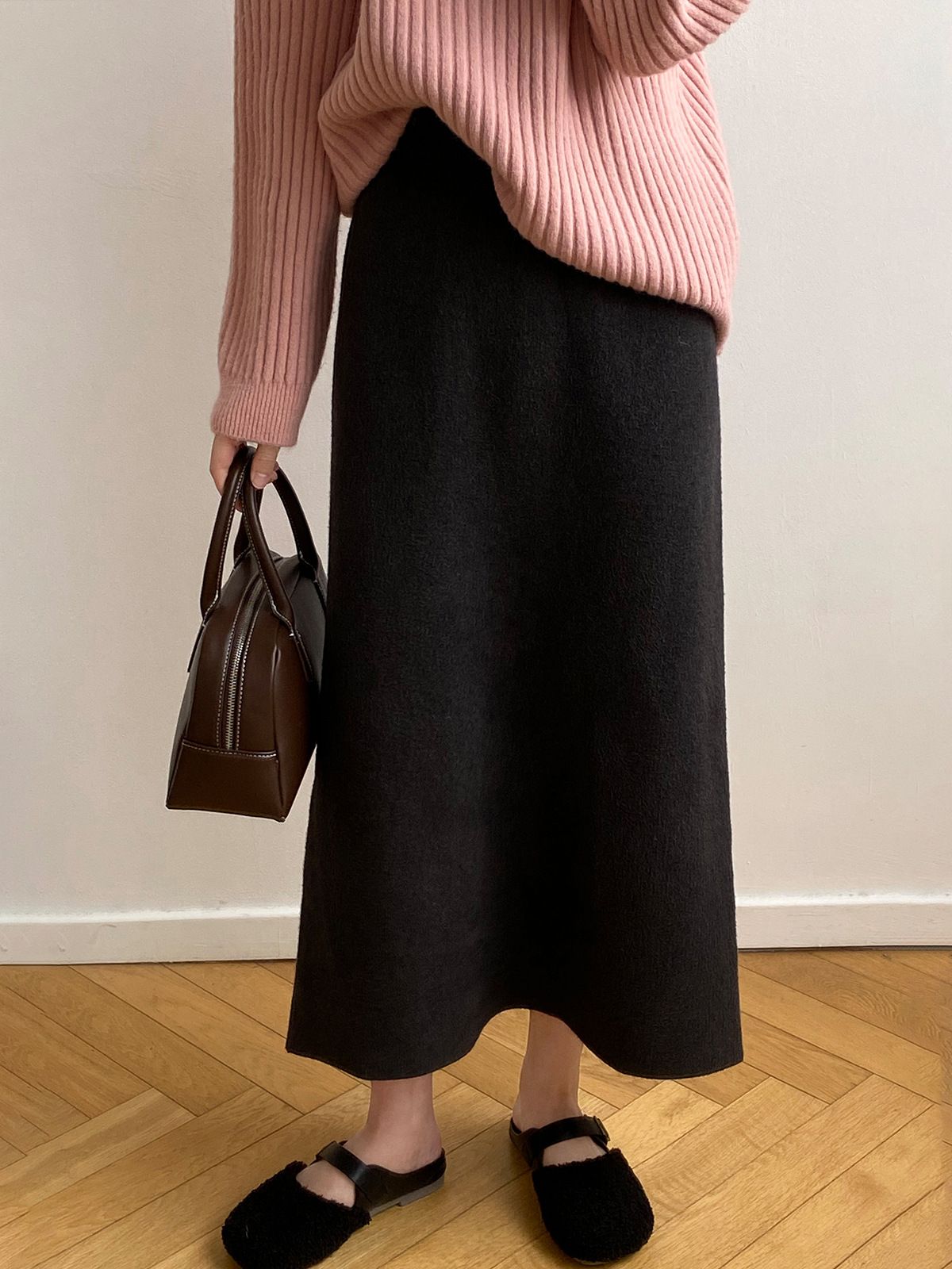 タイトスカート 上品素材の大人タイトロングスカート