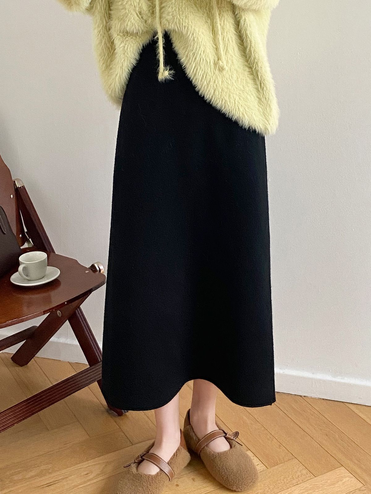 タイトスカート 上品素材の大人タイトロングスカート