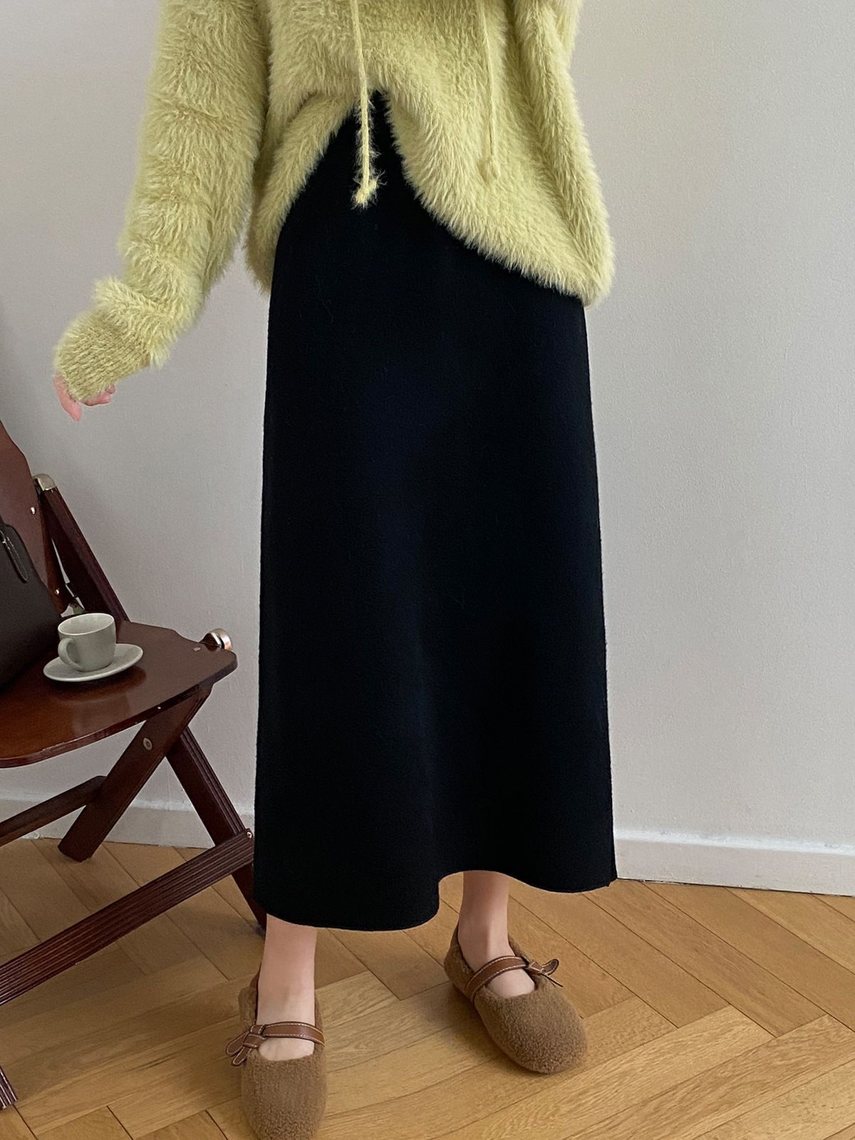 タイトスカート 上品素材の大人タイトロングスカート
