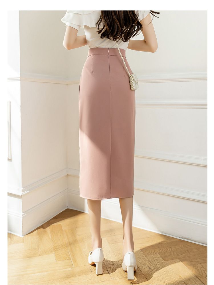 タイトスカート サイドドレープラップタイトスカート