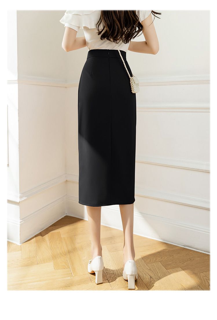 タイトスカート サイドドレープラップタイトスカート