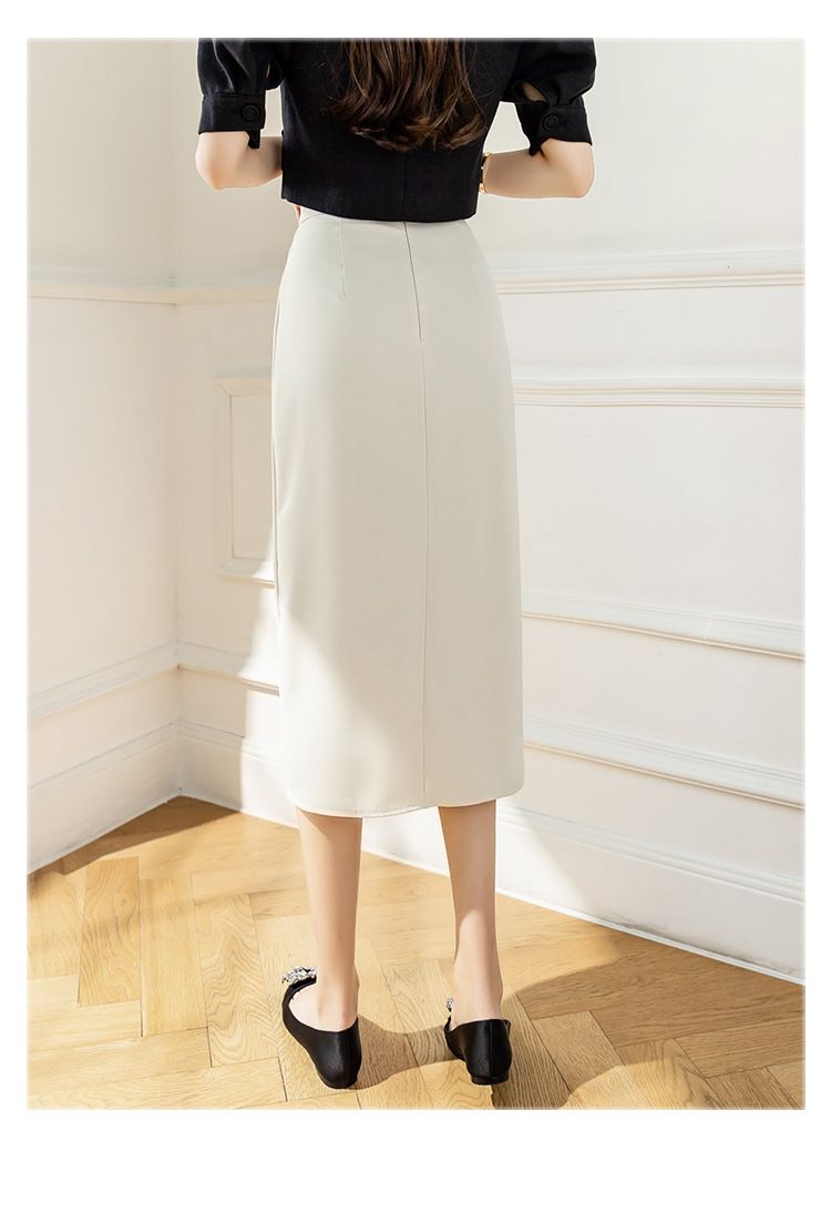 タイトスカート サイドドレープラップタイトスカート