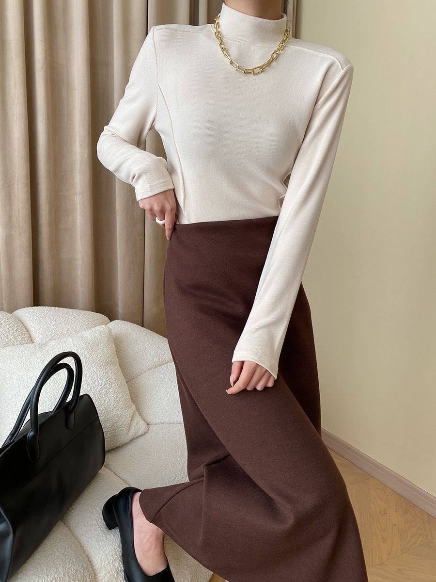 タイトスカート 上品な大人のシンプルタイトスカート