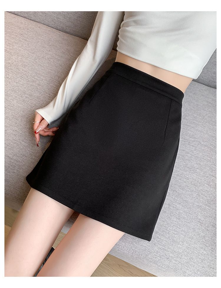 タイトスカート 大人可愛いハイウエスト台形ミニスカート