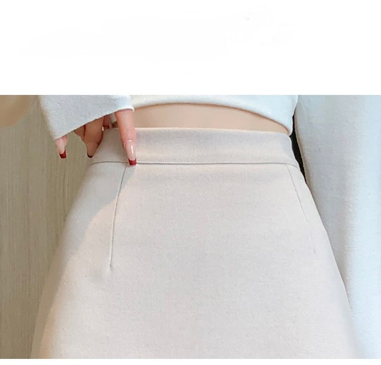 タイトスカート 大人可愛いハイウエスト台形ミニスカート