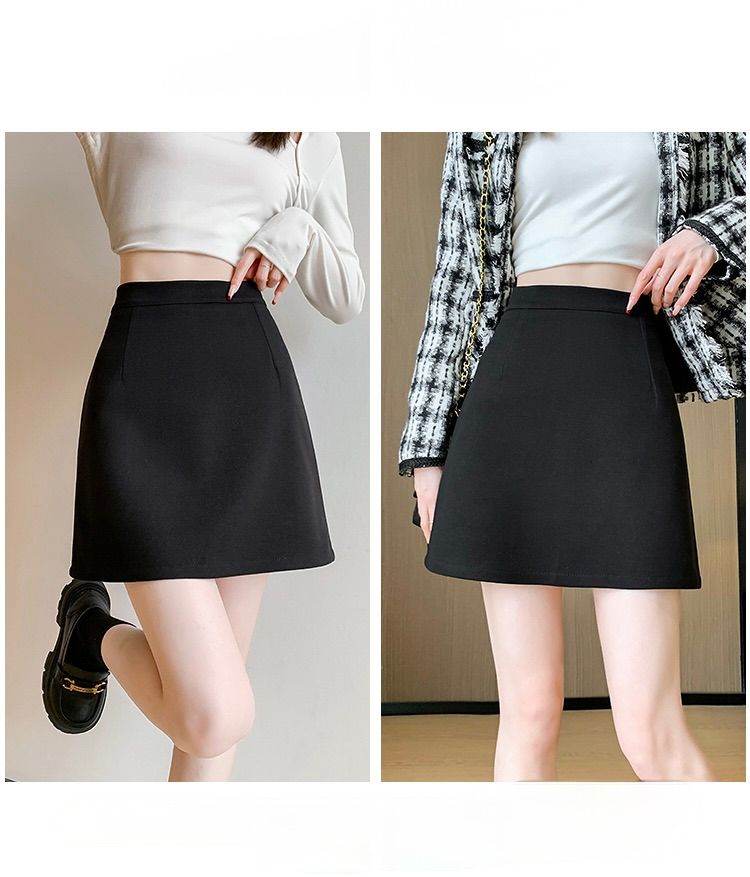 タイトスカート 大人可愛いハイウエスト台形ミニスカート