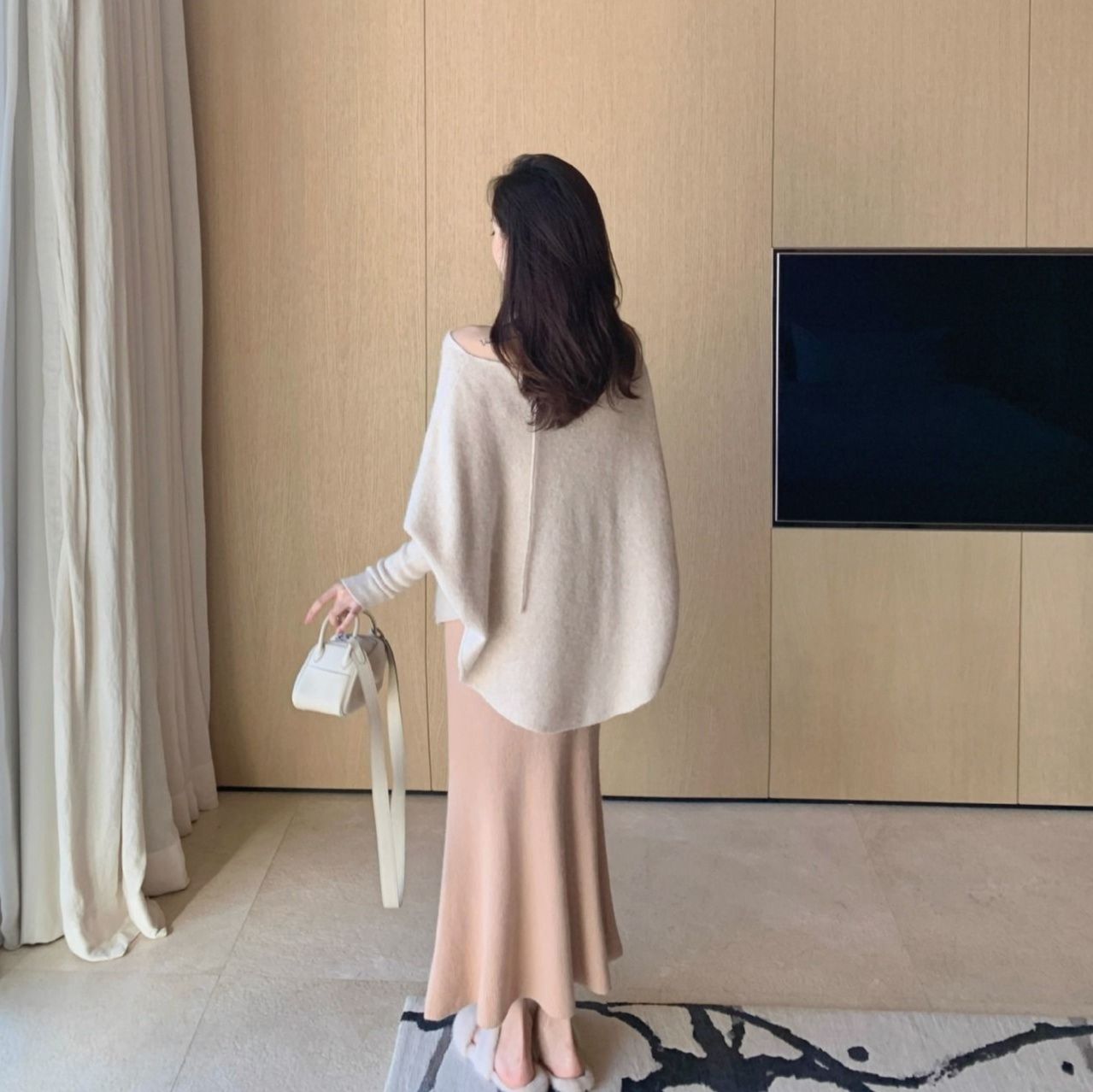 タイトスカート リブニットタイトマキシスカート