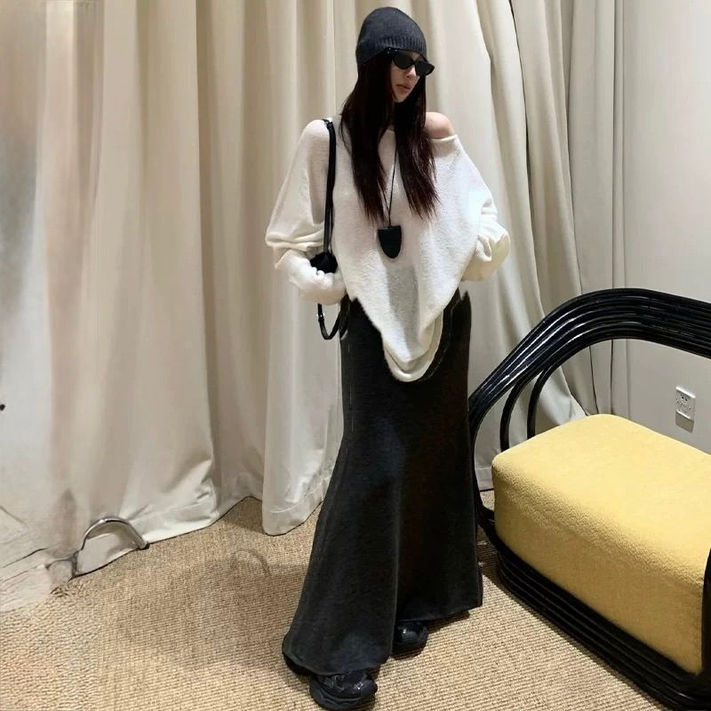 タイトスカート 体型カバーもできる美シルエットマキシ丈タイトスカート