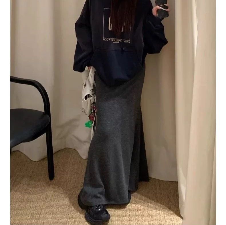 タイトスカート 体型カバーもできる美シルエットマキシ丈タイトスカート