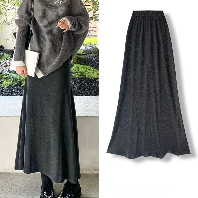 タイトスカート 体型カバーもできる美シルエットマキシ丈タイトスカート