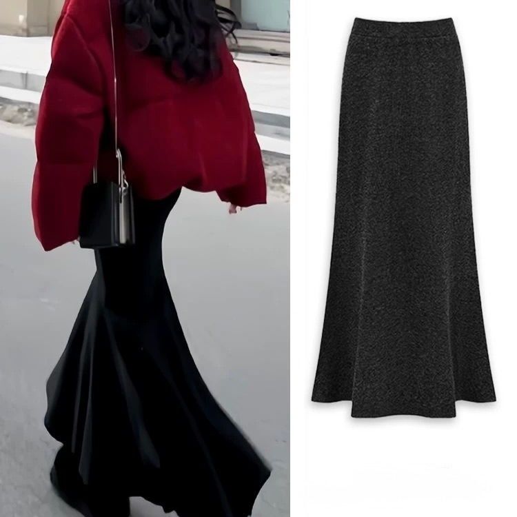 タイトスカート 体型カバーもできる美シルエットマキシ丈タイトスカート