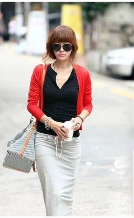 タイトスカート 紐付きハイウエストロングタイトスカート