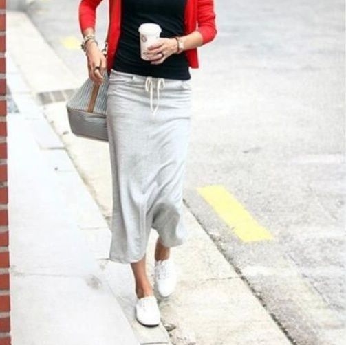 タイトスカート 紐付きハイウエストロングタイトスカート