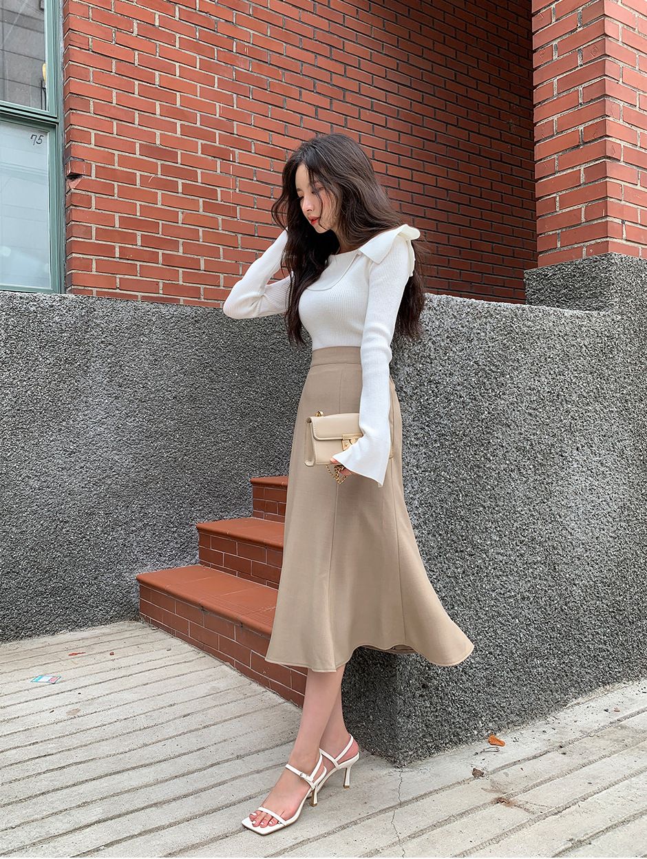 タイトスカート 上品なハイウエストマーメイドタイトスカート