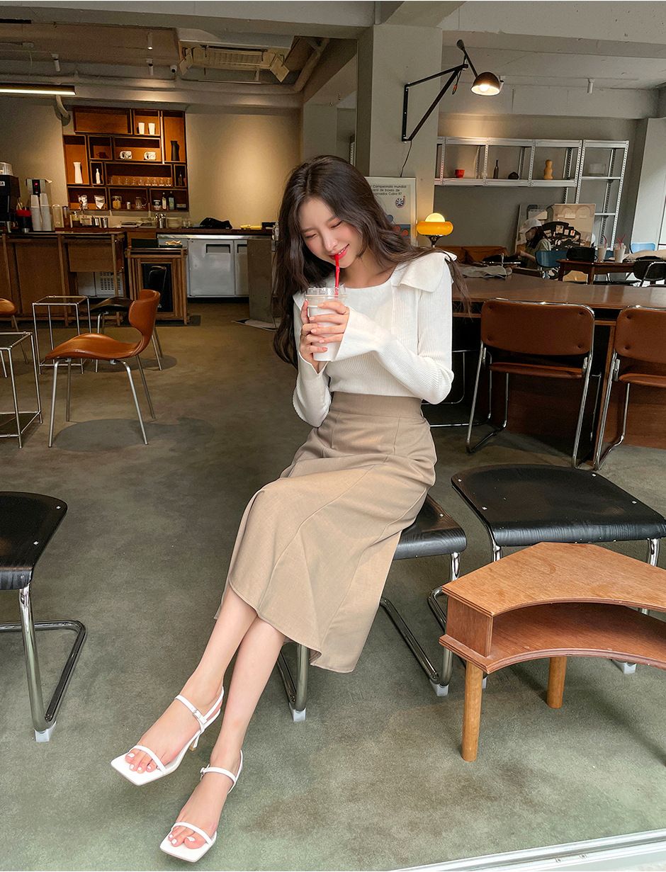 タイトスカート 上品なハイウエストマーメイドタイトスカート