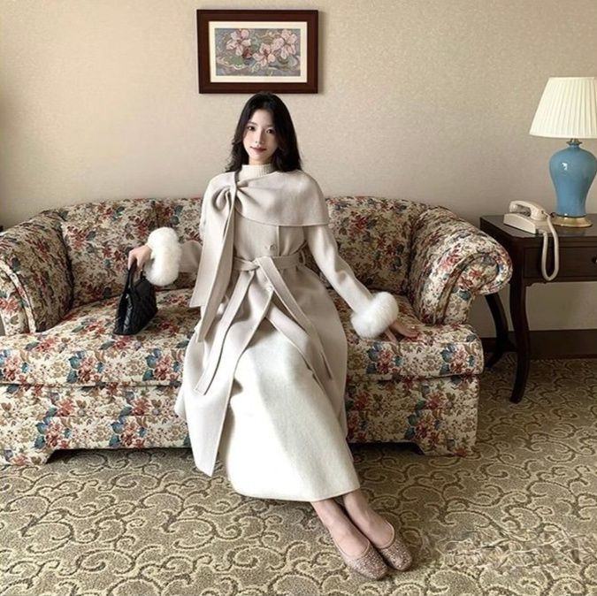 タイトスカート リブニット素材のロングタイトスカート