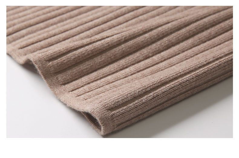 タイトスカート リブニット編みタイトスカートロング丈