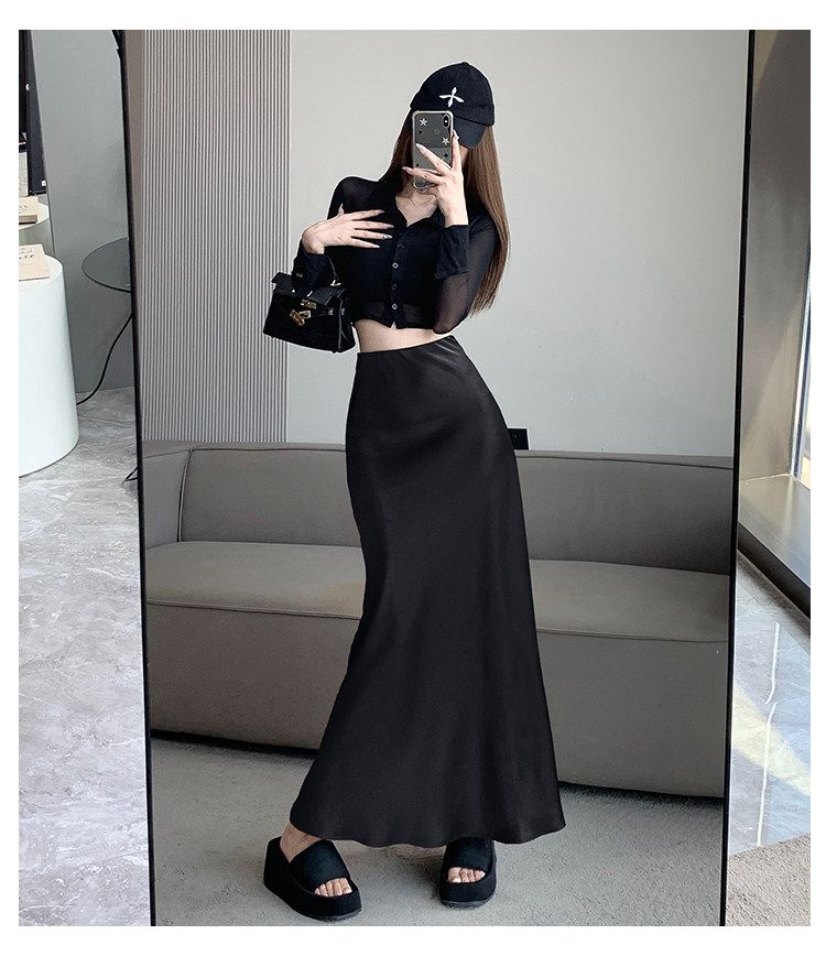 タイトスカート エレガント美脚マーメイドタイトスカート